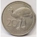 PAPUA NEW GUINEA 1975 . TWENTY 20 TOEA COIN . ERROR . CLIPPED BITTEN EDGE